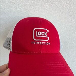 Glock Red and White Cap